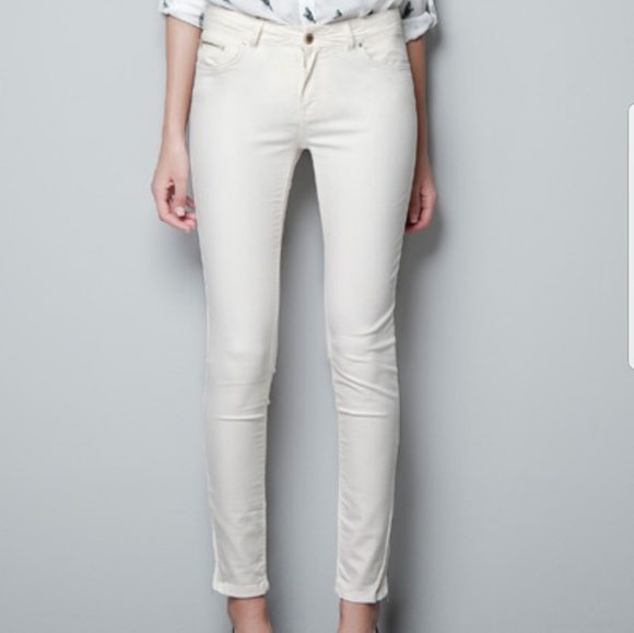 White jeans zara woman Clearance